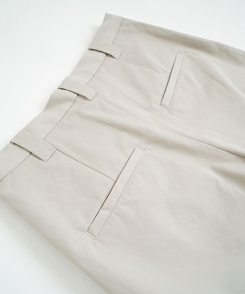 VU ヴウ knee wide pants-FINX COTTON [CHALK] ニーワイドパンツ vu-s24-p06