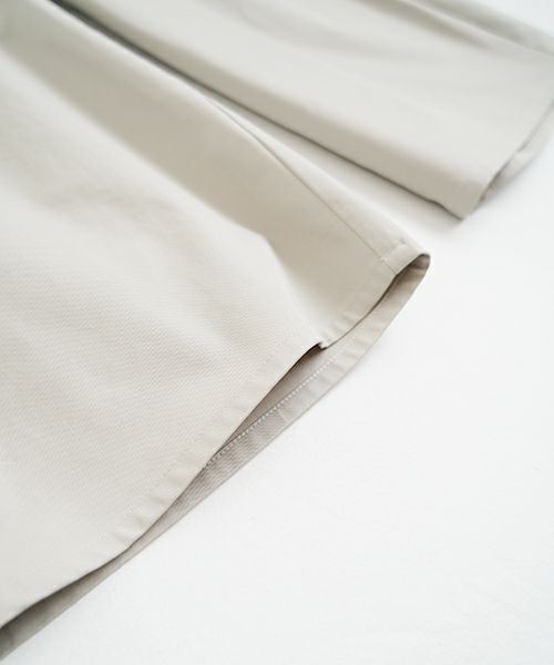 VU ヴウ knee wide pants-FINX COTTON [CHALK] ニーワイドパンツ vu-s24-p06