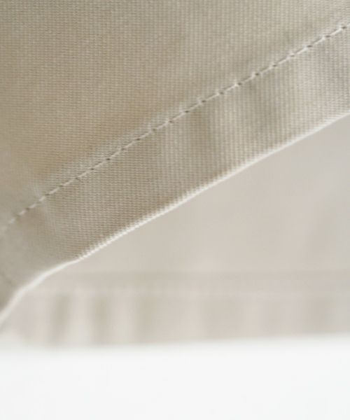 VU ヴウ knee wide pants-FINX COTTON [CHALK] ニーワイドパンツ vu-s24-p06