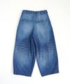 VU ヴウ vintage denim knee wide pants [VINTAGE BLUE] ヴィンテージ加工ニーワイドパンツ vu-s24-p06