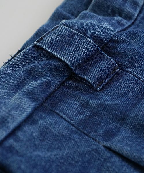 VU ヴウ vintage denim knee wide pants [VINTAGE BLUE] ヴィンテージ加工ニーワイドパンツ vu-s24-p06