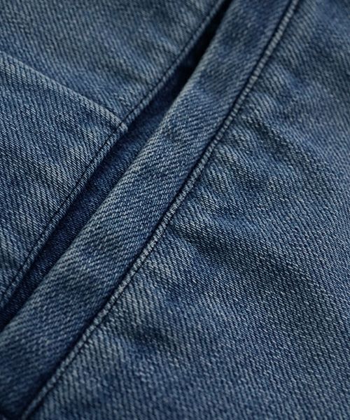 VU ヴウ vintage denim knee wide pants [VINTAGE BLUE] ヴィンテージ加工ニーワイドパンツ vu-s24-p06