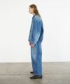 VU ヴウ vintage denim shirts collar bluson[VINTAGE BLUE] ヴィンテージスタンドカラーブルゾン vu-s24-b01