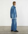 VU ヴウ vintage denim shirts collar bluson[VINTAGE BLUE] ヴィンテージスタンドカラーブルゾン vu-s24-b01