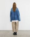 VU ヴウ vintage denim shirts collar bluson[VINTAGE BLUE] ヴィンテージスタンドカラーブルゾン vu-s24-b01