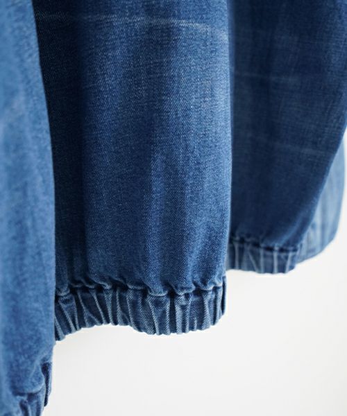 VU ヴウ vintage denim shirts collar bluson[VINTAGE BLUE] ヴィンテージスタンドカラーブルゾン vu-s24-b01