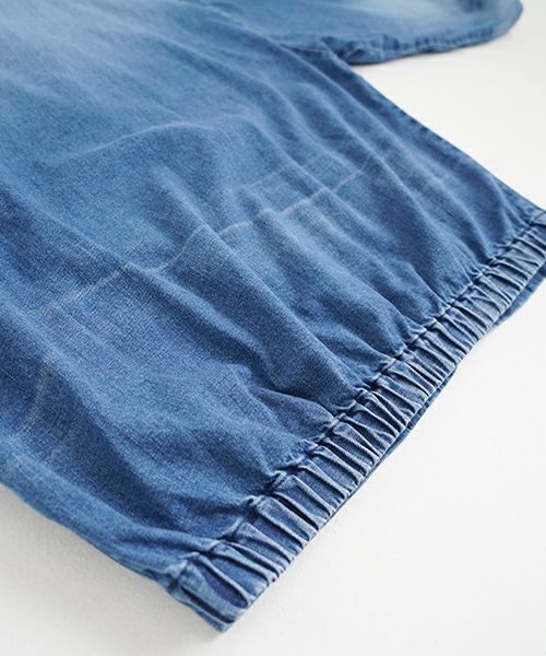 VU ヴウ vintage denim shirts collar bluson[VINTAGE BLUE] ヴィンテージスタンドカラーブルゾン vu-s24-b01