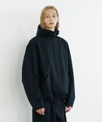 VU ヴウ hoodie bluson FINX COTTON[BLACK] パーカーブルゾン vu-s24-b02