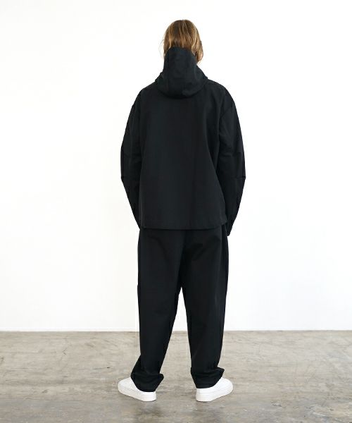 VU ヴウ hoodie bluson FINX COTTON[BLACK] パーカーブルゾン vu-s24-b02