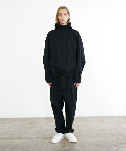 VU ヴウ hoodie bluson FINX COTTON[BLACK] パーカーブルゾン vu-s24-b02