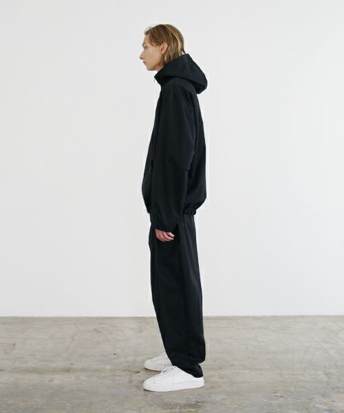 VU ヴウ hoodie bluson FINX COTTON[BLACK] パーカーブルゾン vu-s24-b02