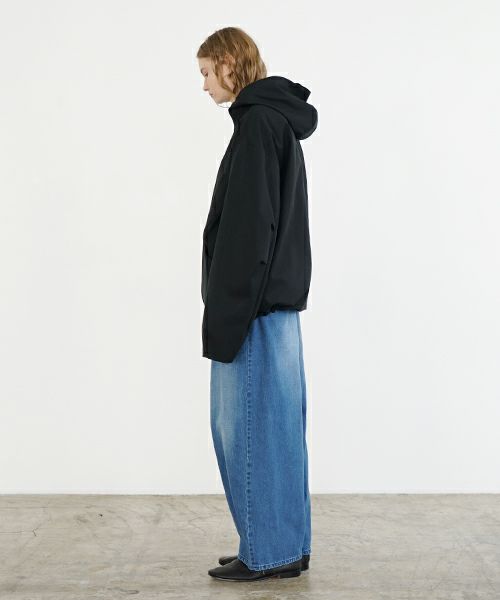 VU ヴウ hoodie bluson FINX COTTON[BLACK] パーカーブルゾン vu-s24-b02