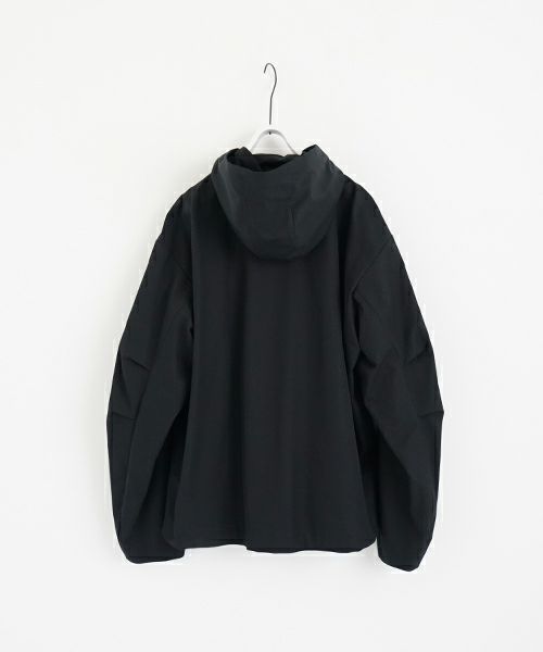 VU ヴウ hoodie bluson FINX COTTON[BLACK] パーカーブルゾン vu-s24-b02