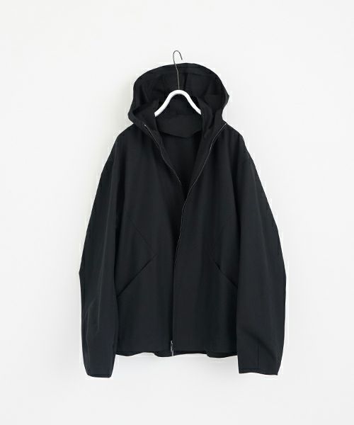 VU ヴウ hoodie bluson FINX COTTON[BLACK] パーカーブルゾン vu-s24-b02