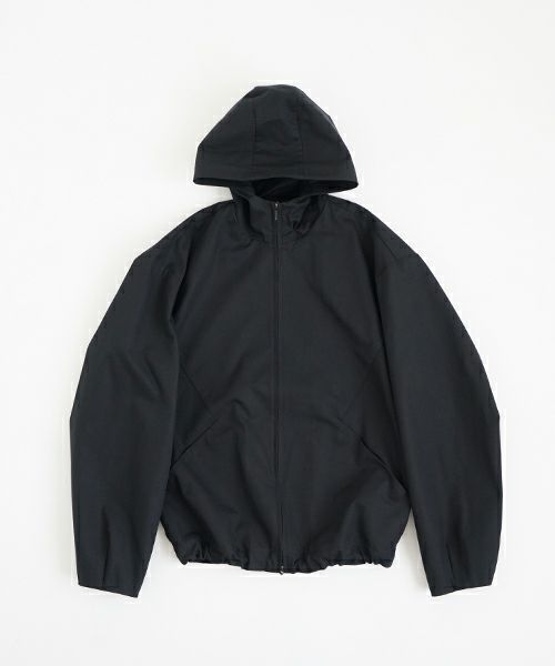 VU ヴウ hoodie bluson FINX COTTON[BLACK] パーカーブルゾン vu-s24-b02
