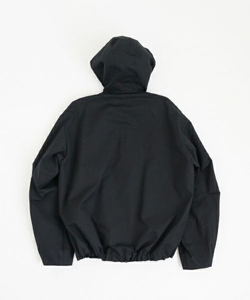VU ヴウ hoodie bluson FINX COTTON[BLACK] パーカーブルゾン vu-s24-b02
