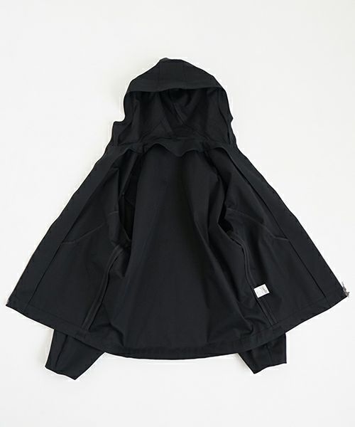 VU ヴウ hoodie bluson FINX COTTON[BLACK] パーカーブルゾン vu-s24-b02