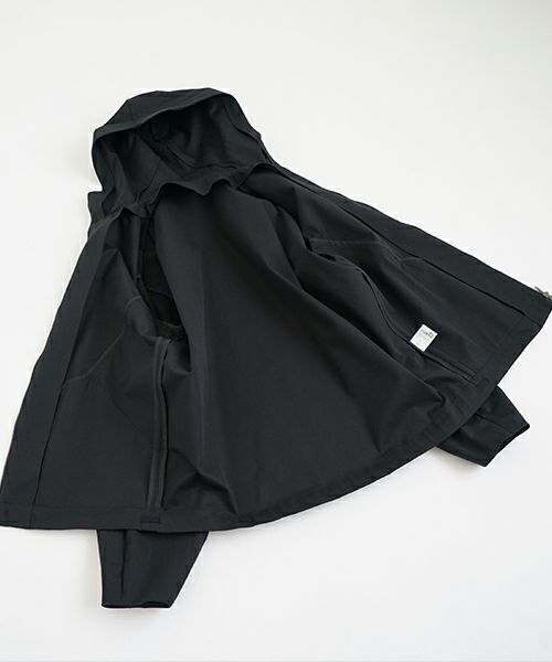 VU ヴウ hoodie bluson FINX COTTON[BLACK] パーカーブルゾン vu-s24-b02