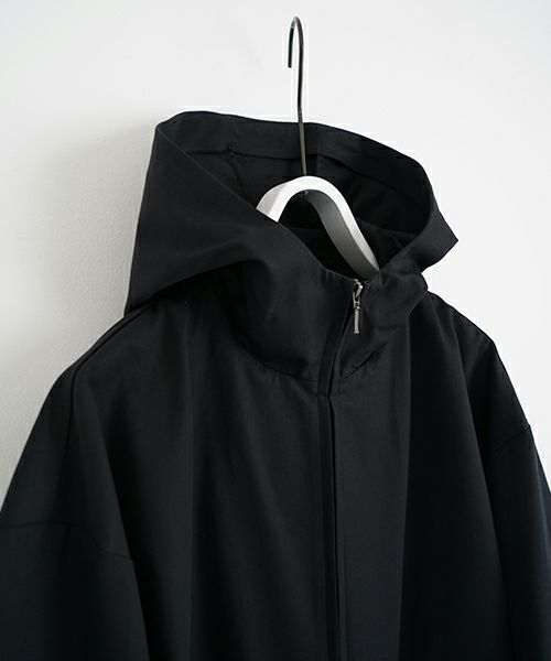 VU ヴウ hoodie bluson FINX COTTON[BLACK] パーカーブルゾン vu-s24-b02