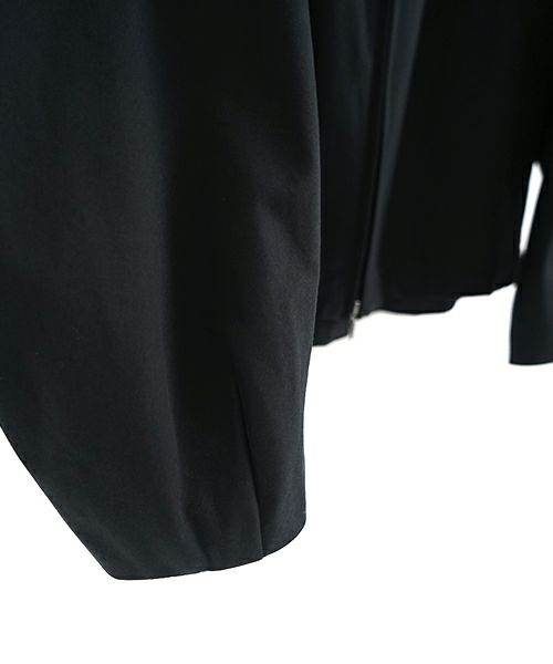 VU ヴウ hoodie bluson FINX COTTON[BLACK] パーカーブルゾン vu-s24-b02