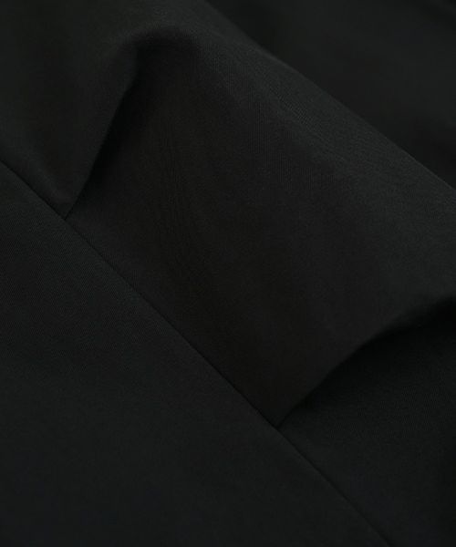 VU ヴウ hoodie bluson FINX COTTON[BLACK] パーカーブルゾン vu-s24-b02