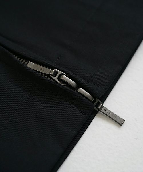 VU ヴウ hoodie bluson FINX COTTON[BLACK] パーカーブルゾン vu-s24-b02