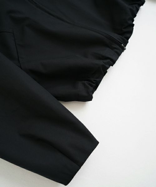 VU ヴウ hoodie bluson FINX COTTON[BLACK] パーカーブルゾン vu-s24-b02