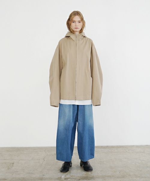 VU ヴウ hoodie bluson FINX COTTON[CAMEL] パーカーブルゾン vu-s24-b02