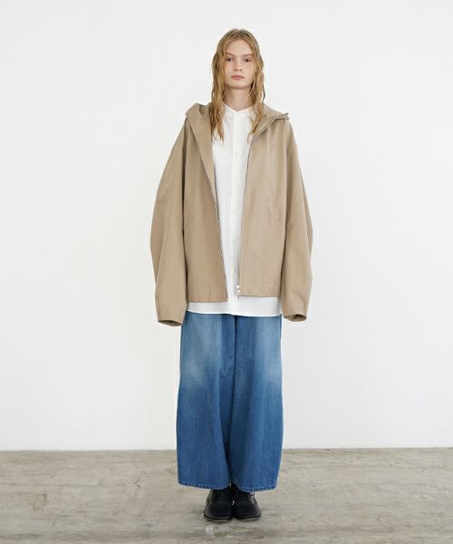 VU ヴウ hoodie bluson FINX COTTON[CAMEL] パーカーブルゾン vu-s24-b02