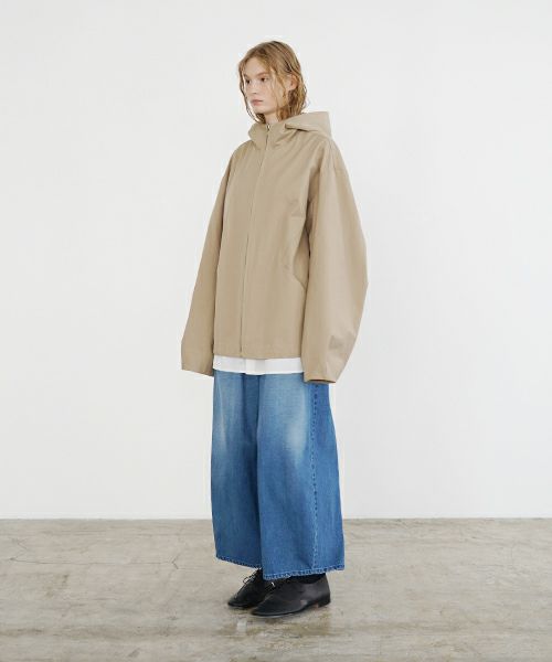 VU ヴウ hoodie bluson FINX COTTON[CAMEL] パーカーブルゾン vu-s24-b02