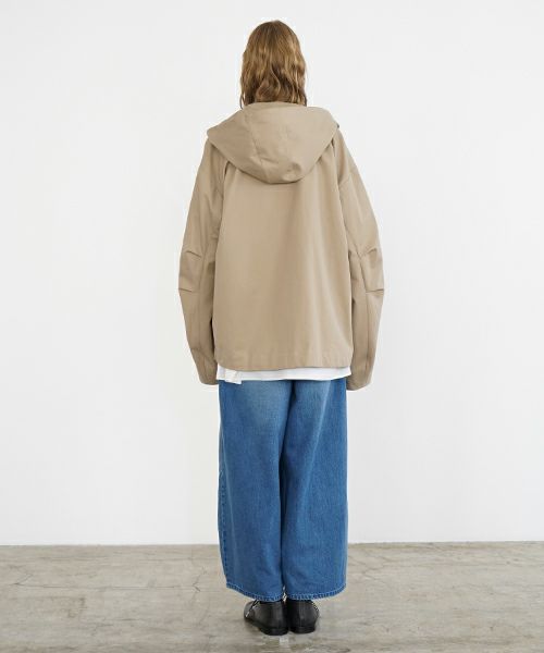 VU ヴウ hoodie bluson FINX COTTON[CAMEL] パーカーブルゾン vu-s24-b02