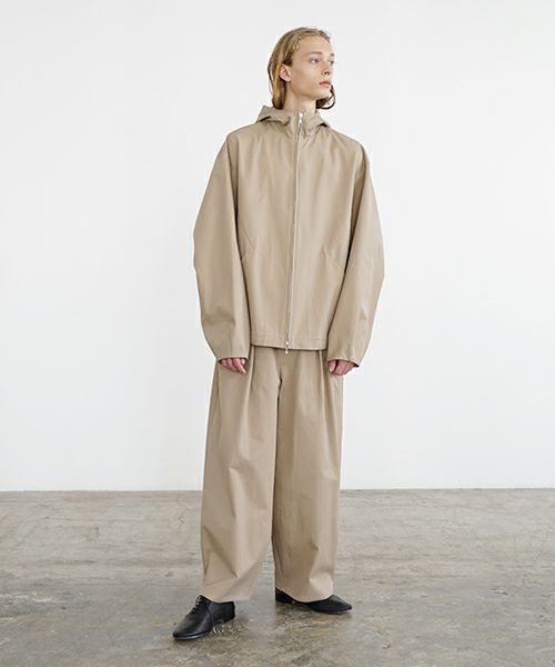 VU ヴウ hoodie bluson FINX COTTON[CAMEL] パーカーブルゾン vu-s24-b02