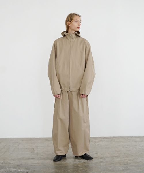 VU ヴウ hoodie bluson FINX COTTON[CAMEL] パーカーブルゾン vu-s24-b02