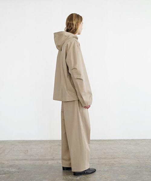 VU ヴウ hoodie bluson FINX COTTON[CAMEL] パーカーブルゾン vu-s24-b02