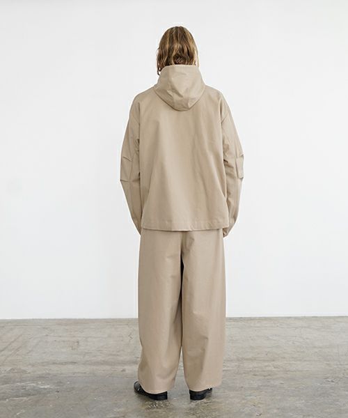 VU ヴウ hoodie bluson FINX COTTON[CAMEL] パーカーブルゾン vu-s24-b02