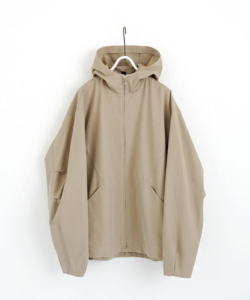 VU ヴウ hoodie bluson FINX COTTON[CAMEL] パーカーブルゾン vu-s24-b02