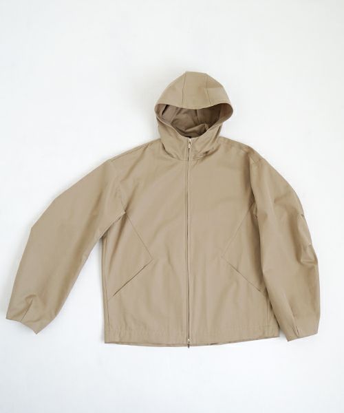 VU ヴウ hoodie bluson FINX COTTON[CAMEL] パーカーブルゾン vu-s24-b02