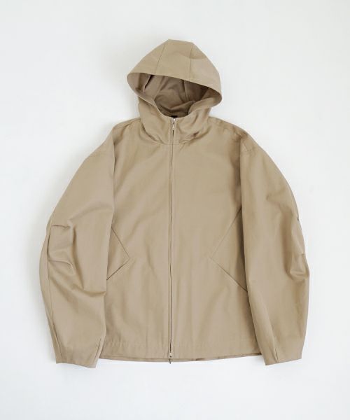VU ヴウ hoodie bluson FINX COTTON[CAMEL] パーカーブルゾン vu-s24-b02