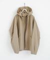 VU ヴウ hoodie bluson FINX COTTON[CAMEL] パーカーブルゾン vu-s24-b02