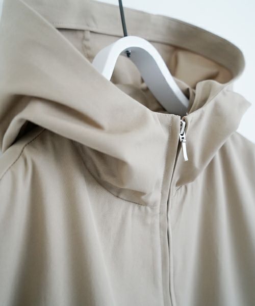 VU ヴウ hoodie bluson FINX COTTON[CAMEL] パーカーブルゾン vu-s24-b02