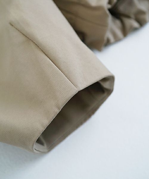 VU ヴウ hoodie bluson FINX COTTON[CAMEL] パーカーブルゾン vu-s24-b02