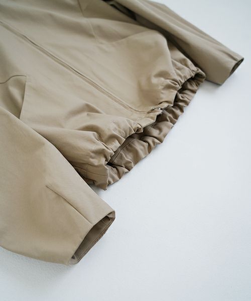 VU ヴウ hoodie bluson FINX COTTON[CAMEL] パーカーブルゾン vu-s24-b02