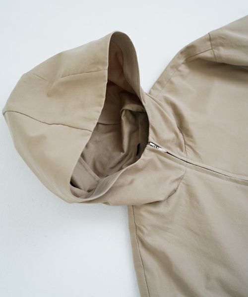VU ヴウ hoodie bluson FINX COTTON[CAMEL] パーカーブルゾン vu-s24-b02