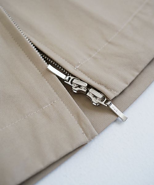 VU ヴウ hoodie bluson FINX COTTON[CAMEL] パーカーブルゾン vu-s24-b02