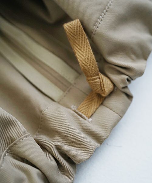 VU ヴウ hoodie bluson FINX COTTON[CAMEL] パーカーブルゾン vu-s24-b02