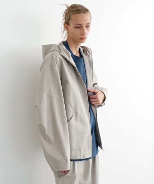 VU ヴウ hoodie bluson FINX COTTON[CHALK] パーカーブルゾンvu-s24-b02