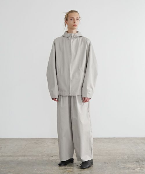 VU ヴウ hoodie bluson FINX COTTON[CHALK] パーカーブルゾンvu-s24-b02