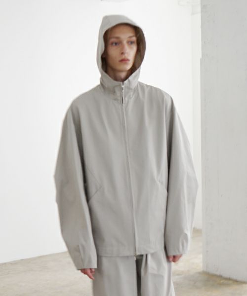 VU ヴウ hoodie bluson FINX COTTON[CHALK] パーカーブルゾンvu-s24-b02