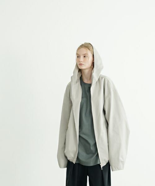 VU ヴウ hoodie bluson FINX COTTON[CHALK] パーカーブルゾンvu-s24-b02