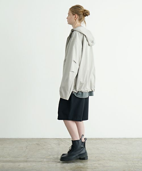 VU ヴウ hoodie bluson FINX COTTON[CHALK] パーカーブルゾンvu-s24-b02